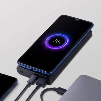 Xiaomi - Power Bank s bezdrátovým nabíjením 10000 mAh černá