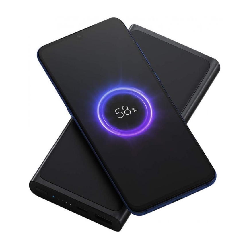 Xiaomi - Power Bank s bezdrátovým nabíjením 10000 mAh černá