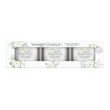 Yankee Candle - SADA 3x Vonná svíčka WHITE GARDENIA 37g 10 hod.