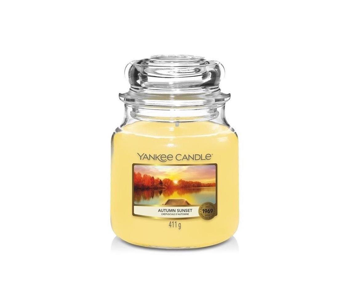 Yankee Candle Yankee Candle - Vonná svíčka AUTUMN SUNSET střední 411g 65-75 hod. 