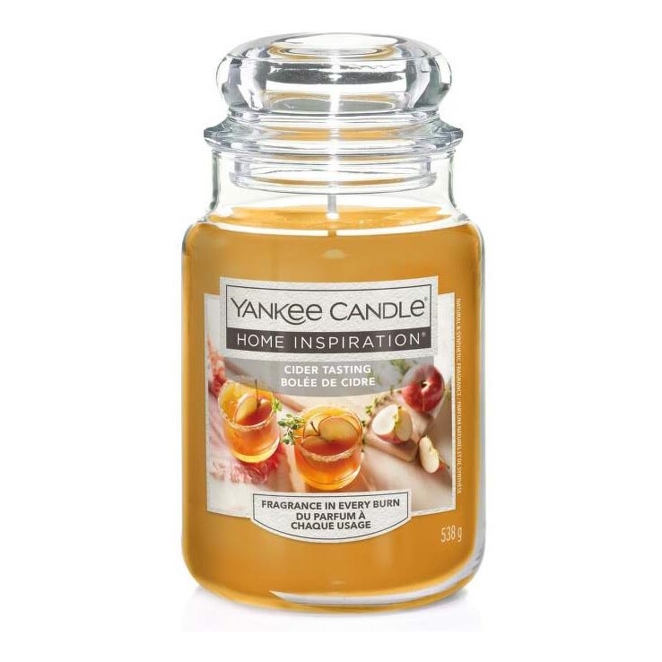 Yankee Candle - Vonná svíčka CIDER TASTING velká 538g 110-150 hod.