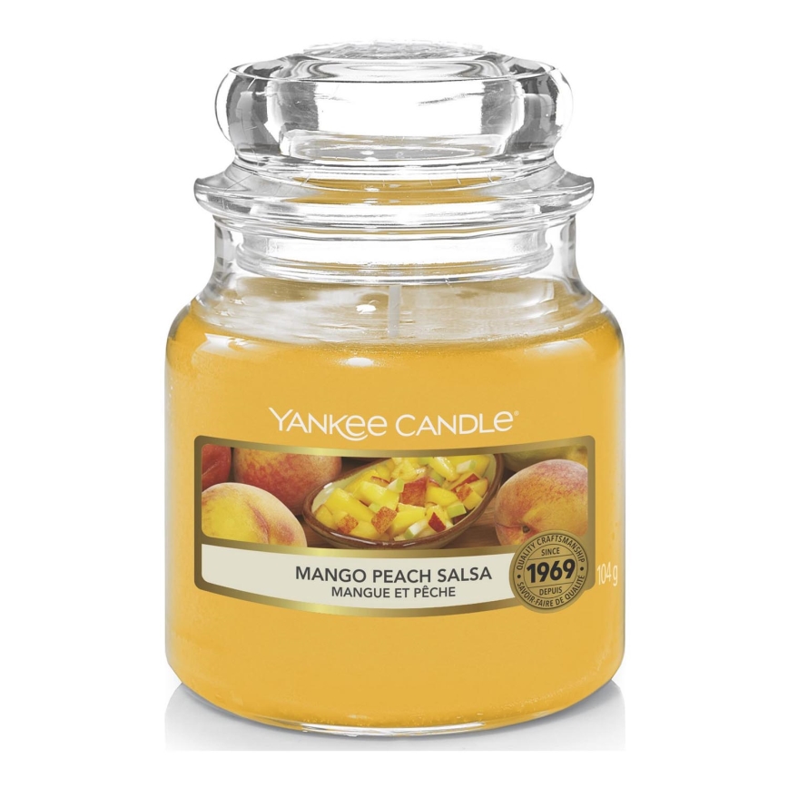 Yankee Candle - Vonná svíčka MANGO PEACH SALSA malá 104g 20-30 hod.