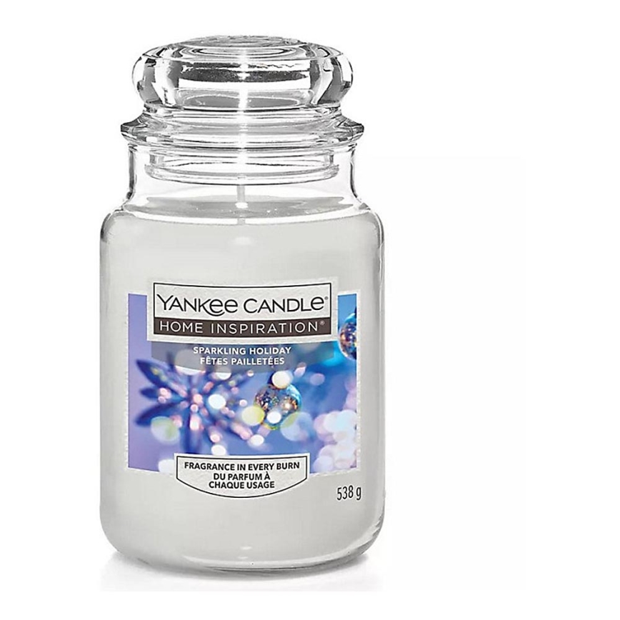 Yankee Candle - Vonná svíčka SPARKLING HOLIDAY velká 538g 110-150 hod.