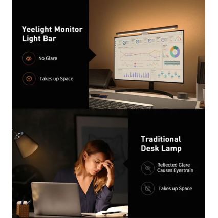 Yeelight - LED RGB Stmívatelné osvětlení monitoru LED/10W/230V IP50 CRI 95 + dálkové ovládání