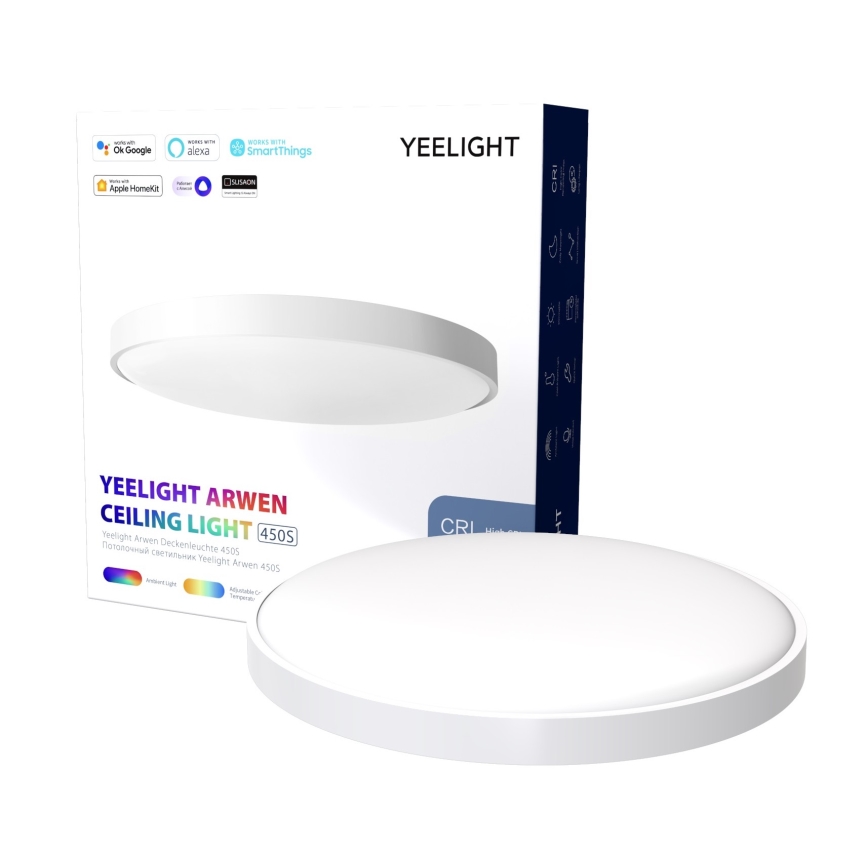 Yeelight - LED RGB Stmívatelné stropní svítidlo ARWEN 450S LED/50W/230V CRI 90 + dálkové ovládání Wi-Fi/BT