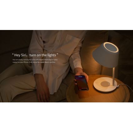 Yeelight - LED Stmívatelná stolní lampa s bezdrátovým nabíjením Staria Bedside Lamp Pro LED/20W/230V Wi-Fi