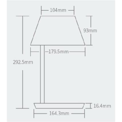 Yeelight - LED Stmívatelná stolní lampa s bezdrátovým nabíjením Staria Bedside Lamp Pro LED/20W/230V Wi-Fi