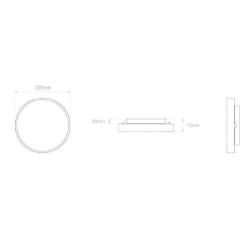 Yeelight - LED Stmívatelné svítidlo CEILING LED/28W/230V + DO Wi-Fi/Bluetooth Ra95 IP60