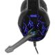 Yenkee - LED Herní sluchátka s mikrofonem černá/modrá