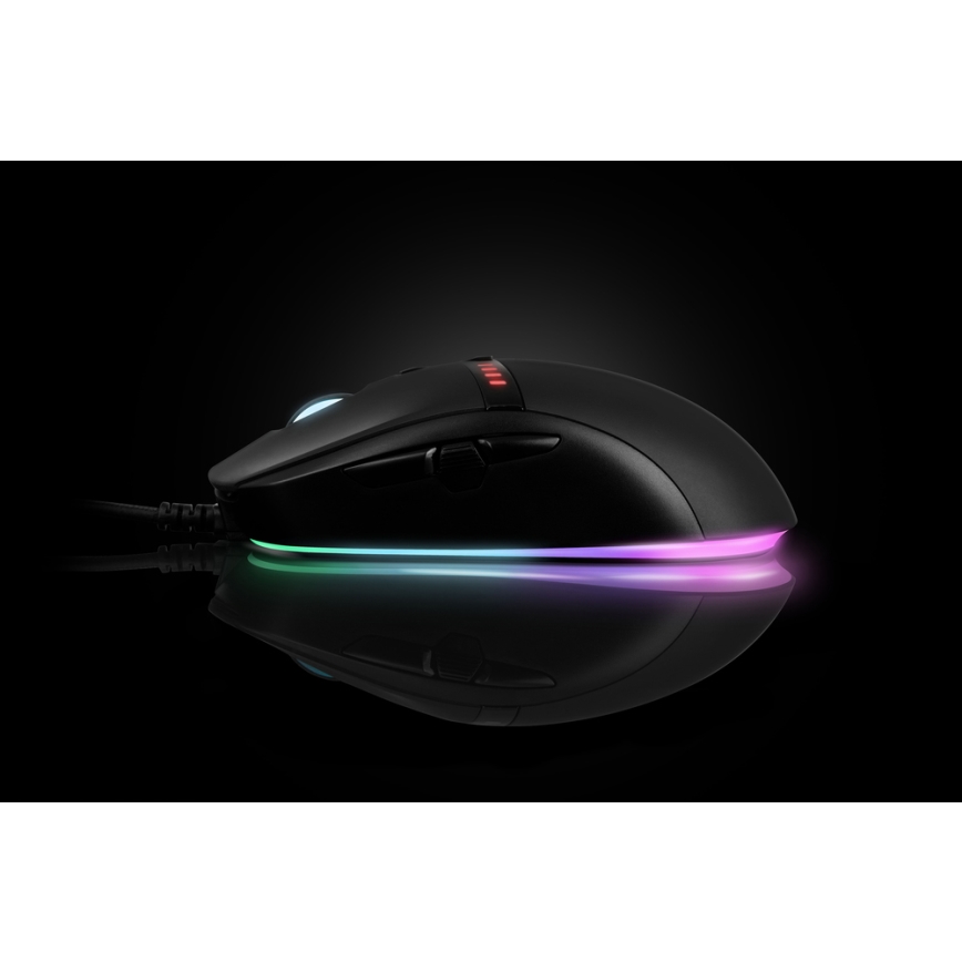 Yenkee - LED RGB Herní myš 5000 DPI 9 tlačítek černá