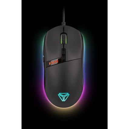 Yenkee - LED RGB Herní myš 5000 DPI 9 tlačítek černá