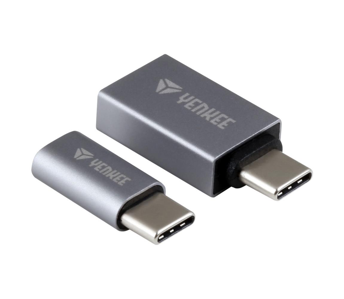 Yenkee Yenkee - Sada redukcí z USB-C na MicroUSB a USB-A FT0628