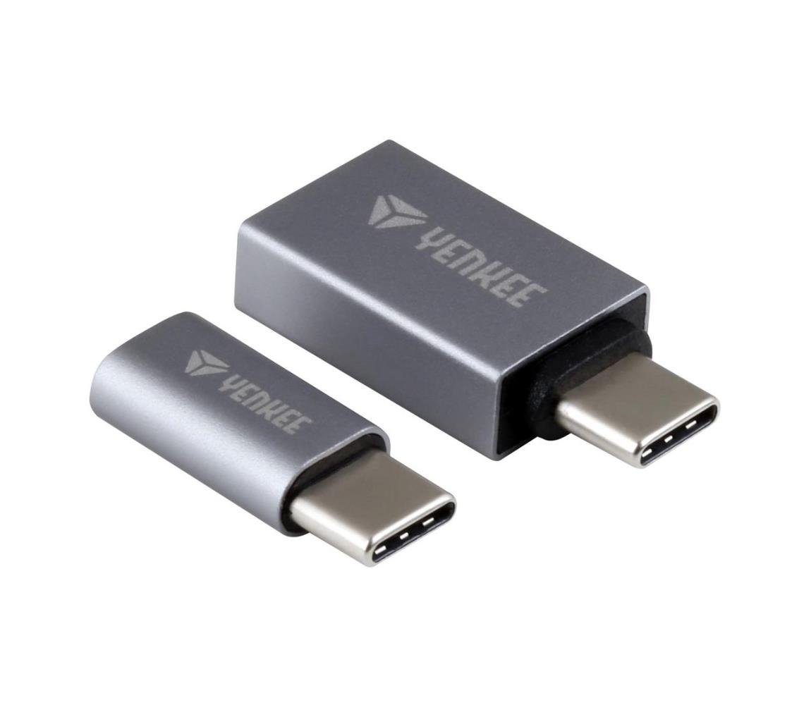 Yenkee Yenkee - Sada redukcí z USB-C na MicroUSB a USB-A 