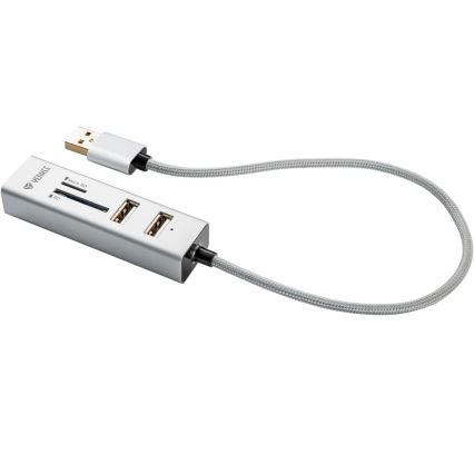 Yenkee - USB Rozbočovač 2.0 a čtečka karet