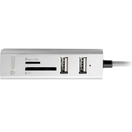 Yenkee - USB Rozbočovač 2.0 a OTG a čtečka karet