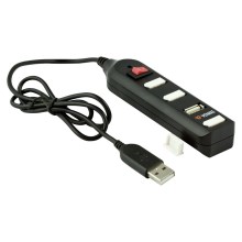 Yenkee - USB Rozbočovač 4xUSB 2.0 černá