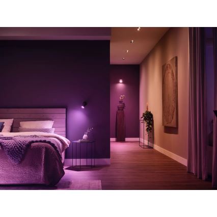 Základní sada Philips Hue WHITE AND COLOR AMBIANCE 3xGU10/4,2W/230V 2000-6500K + Hue bridge a dimmer switch
