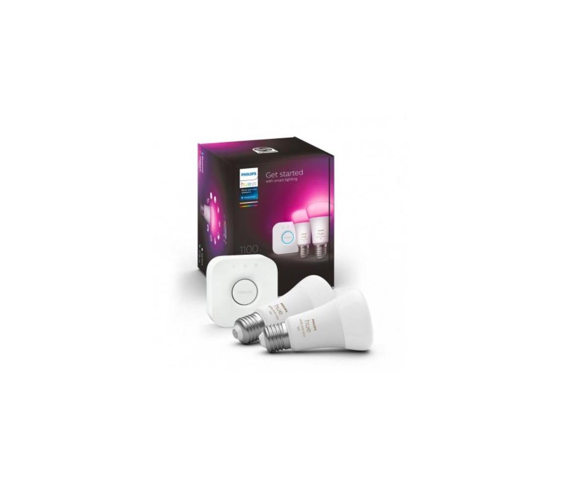 Philips Základní sada Philips Hue WACA 2xE27/9W/230V 2000-6500K + zařízení k propojení P4789