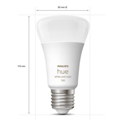 Základní sada Philips Hue WHITE AND COLOR AMBIANCE 3xE27/9W 2000-6500K + zařízení k propojení