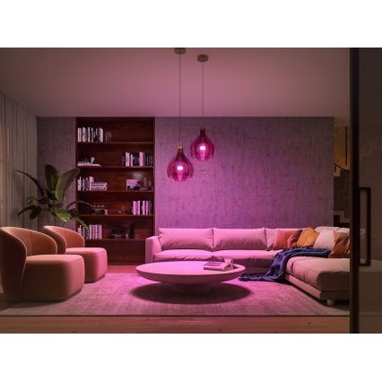 Základní sada Philips Hue WHITE AND COLOR AMBIANCE 3xE27/9W/230V 2000-6500K + zařízení k propojení