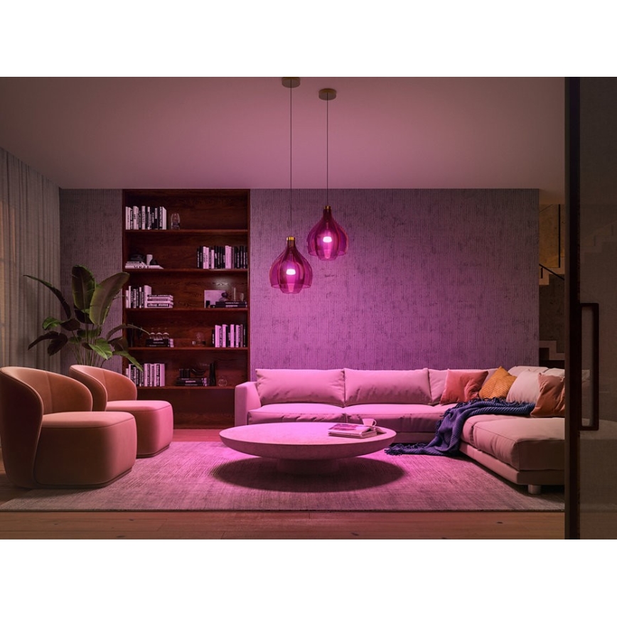 Základní sada Philips Hue WHITE AND COLOR AMBIANCE 3xE27/9W/230V 2000-6500K + zařízení k propojení