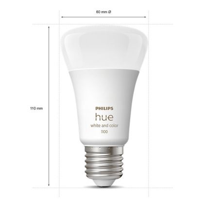 Základní sada Philips Hue WHITE AND COLOR AMBIANCE 3xE27/9W/230V 2000-6500K + zařízení k propojení