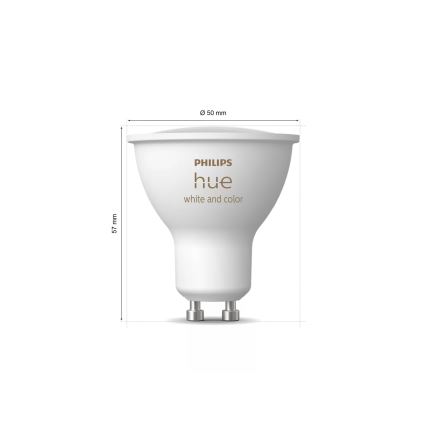 Základní sada Philips Hue WHITE AND COLOR AMBIANCE 3xGU10/4,2W 2000-6500K + zařízení k propojení