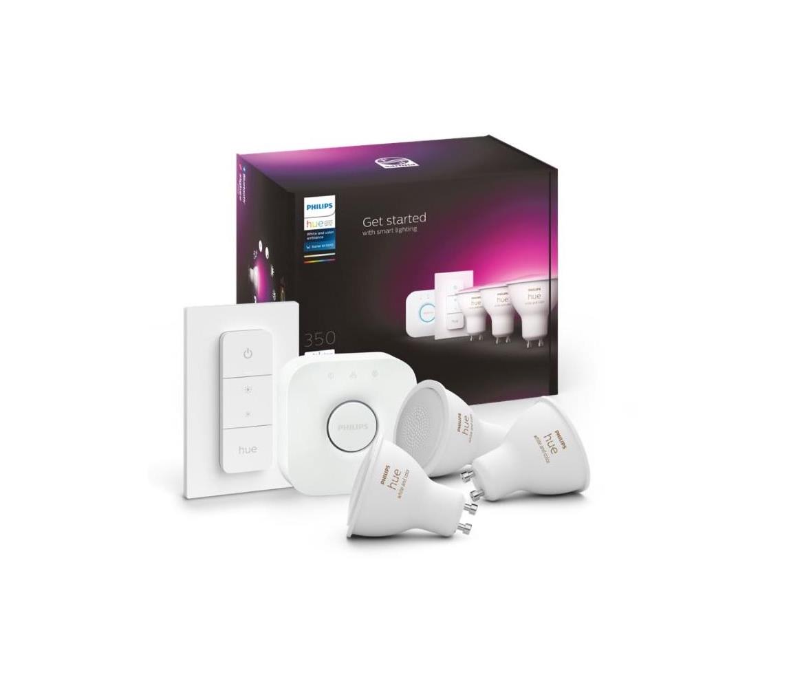 Philips Základní sada Philips Hue WACA 3xGU10/4,3W 2000-6500K + zařízení k propojení P4651