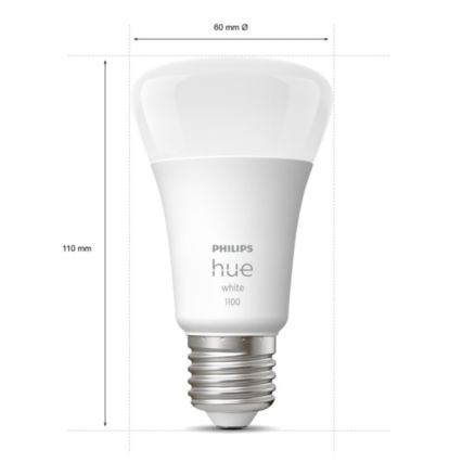 Základní sada Philips Hue WHITE 2xE27/9,5W 2700K + Hue bridge