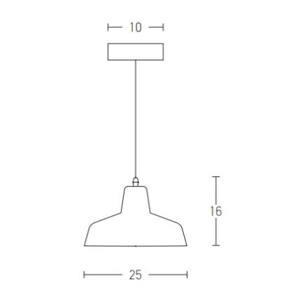 Zambelis 1655 - Lustr na lanku 1xE27/40W/230V beton