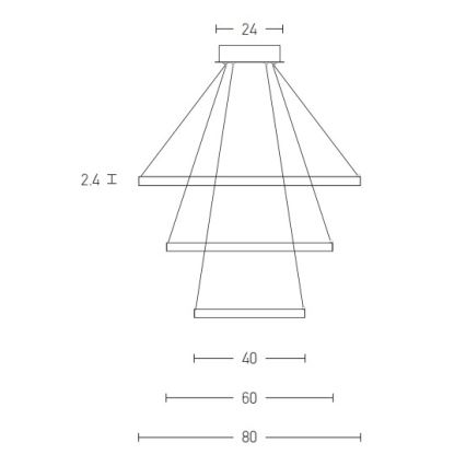 Zambelis 180031-D - LED Stmívatelný lustr na lanku LED/135W/230V měď