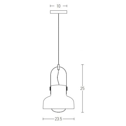 Zambelis 18190 - Lustr na lanku 1xE27/40W/230V