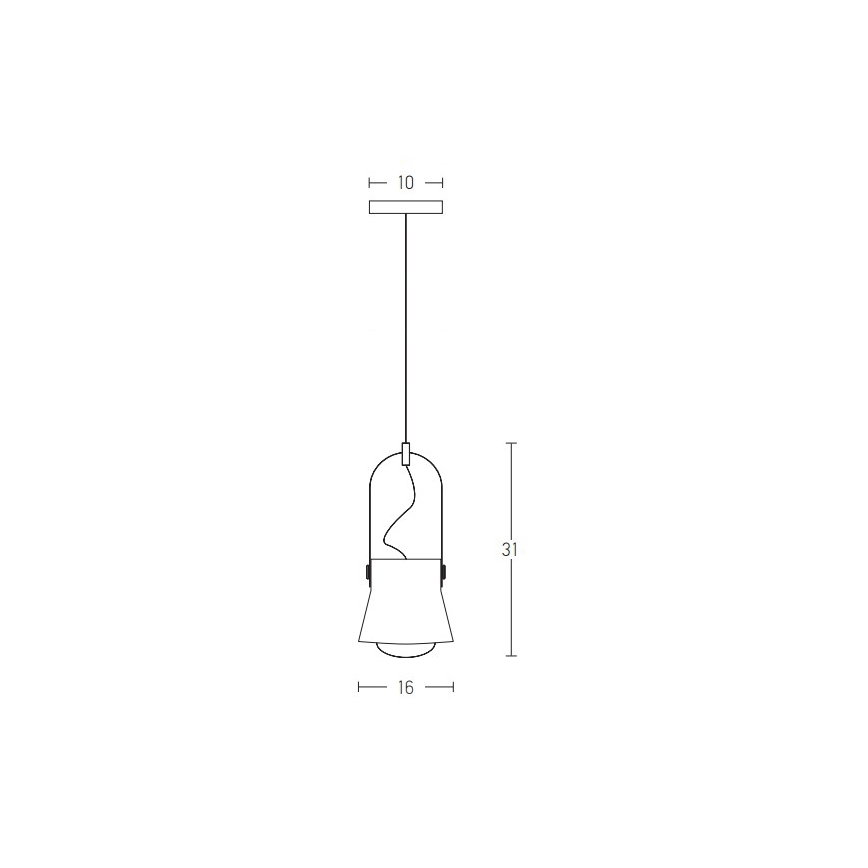 Zambelis 18192 - Lustr na lanku 1xE27/40W/230V černá