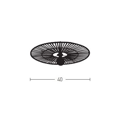 Zambelis 19251 - Nástěnné svítidlo 1xE27/40W/230V bambus/béžová