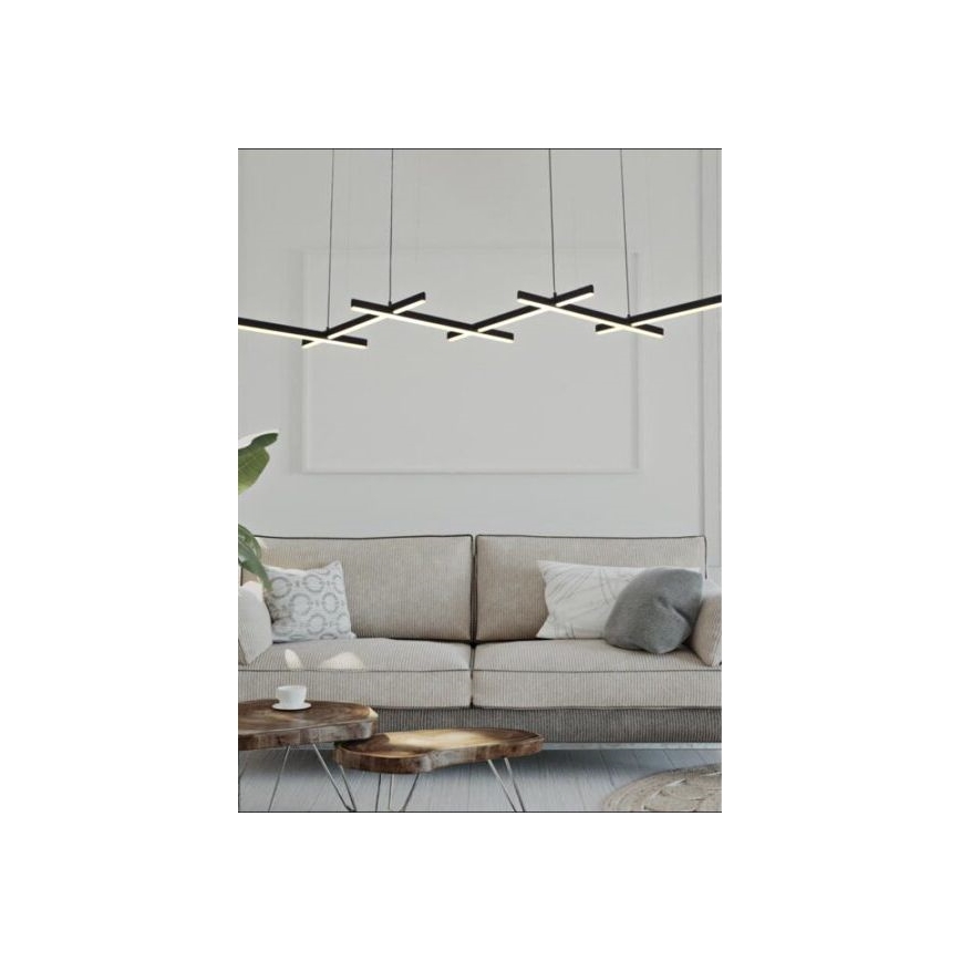 Zambelis 1948 - LED Stmívatelný lustr na lanku LED/85W/230V černá