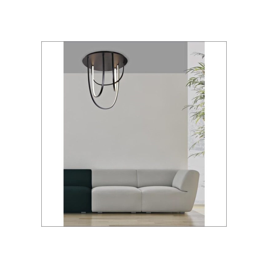 Zambelis 1951 - LED Stmívatelný přisazený lustr LED/80W/230V černá