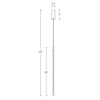 Zambelis 20122 - LED Lustr na lanku LED/12W/230V zlatá