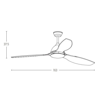 Zambelis 20258 - Stropní ventilátor + dálkové ovládání