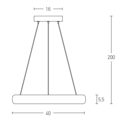 Zambelis 2046 - LED Stmívatelný lustr na lanku LED/30W/230V pr. 40 cm zlatá