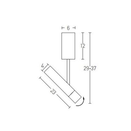 Zambelis 22028 - LED Lustr na tyči LED/4W/230V