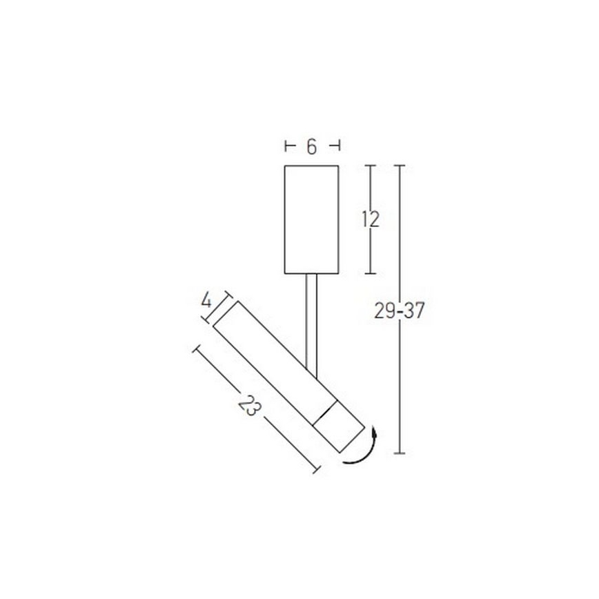 Zambelis 22028 - LED Lustr na tyči LED/4W/230V