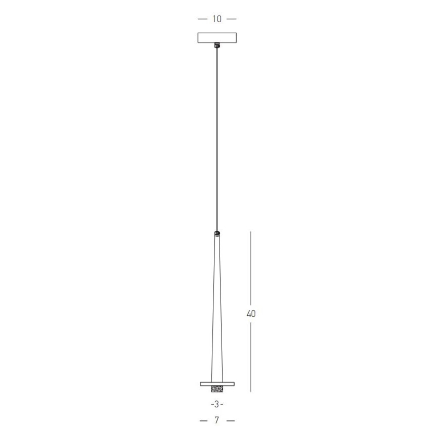 Zambelis 22110 - LED Lustr na lanku LED/3W/230V CRI90 černá