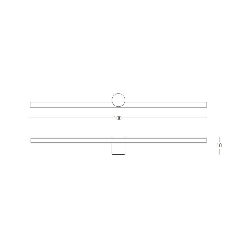 Zambelis 22126 - LED Koupelnové osvětlení zrcadla LED/21W/230V 100 cm IP54