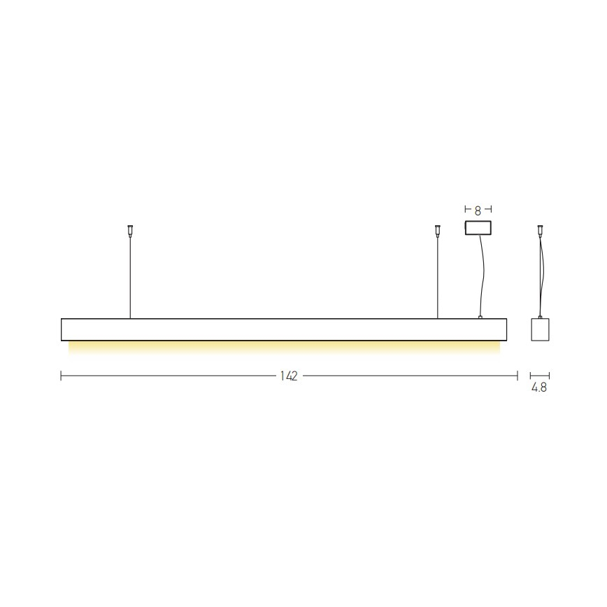 Zambelis 22210 - LED Lustr na lanku LED/45W/230V