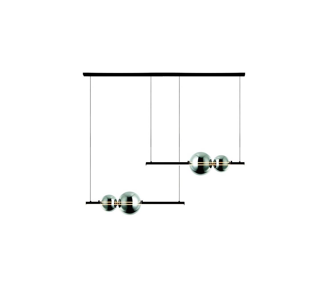 Zambelis Zambelis 22234 - LED Stmívatelný lustr na lanku LED/22W/230V černá UN0867