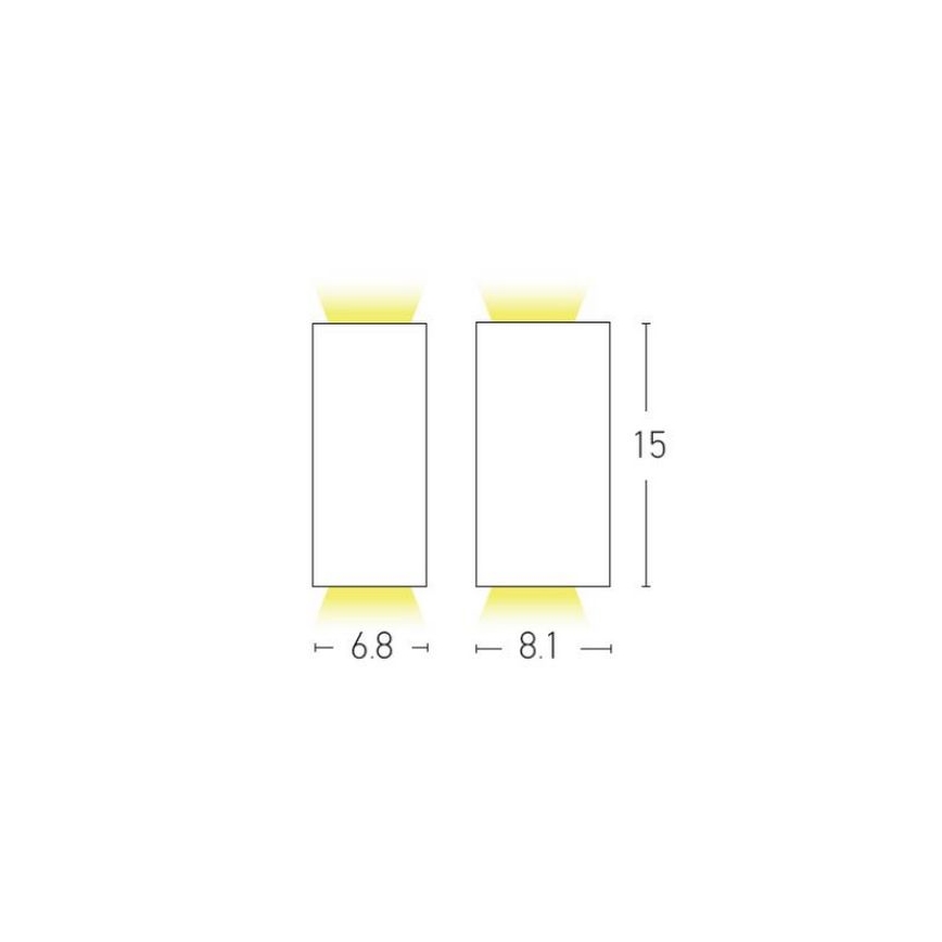 Zambelis E122 - Venkovní nástěnné svítidlo 2xGU10/15W/230V IP54 antracit