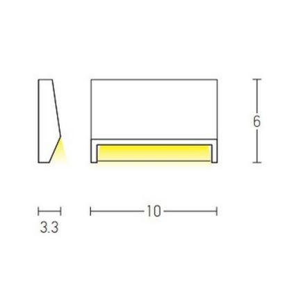 Zambelis E181 - LED Venkovní schodišťové svítidlo LED/1,5W/230V IP54 antracit