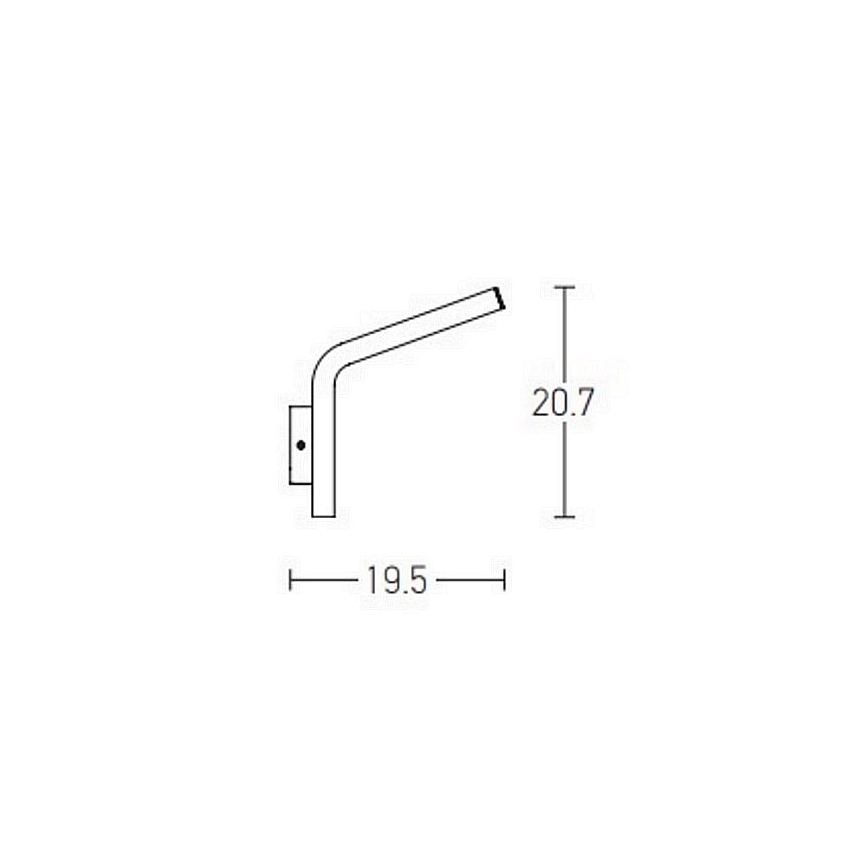 Zambelis E205 - LED Venkovní nástěnné svítidlo LED/10W/230V IP54 antracit