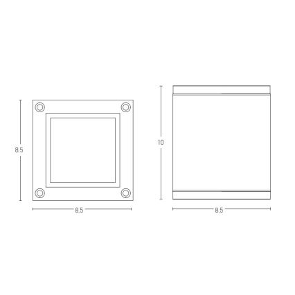 Zambelis E269 - Venkovní bodové svítidlo 1xGU10/35W/230V IP65 antracit