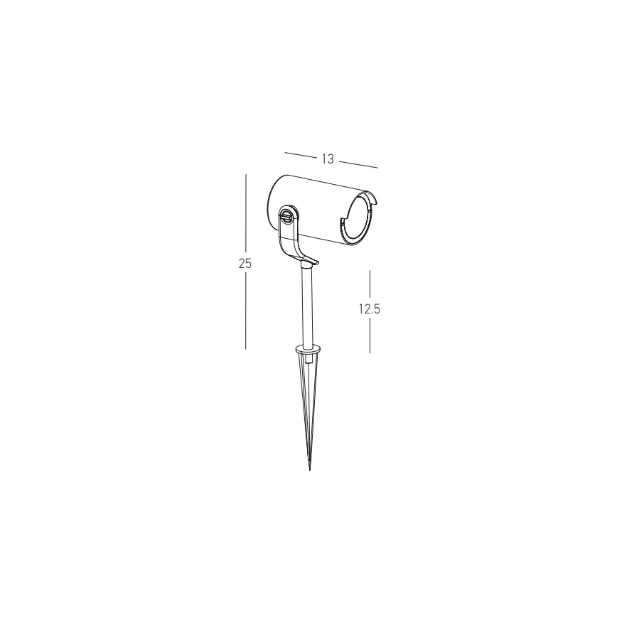 Zambelis E284 - Venkovní lampa 1xGU10/20W/230V IP65 hnědá